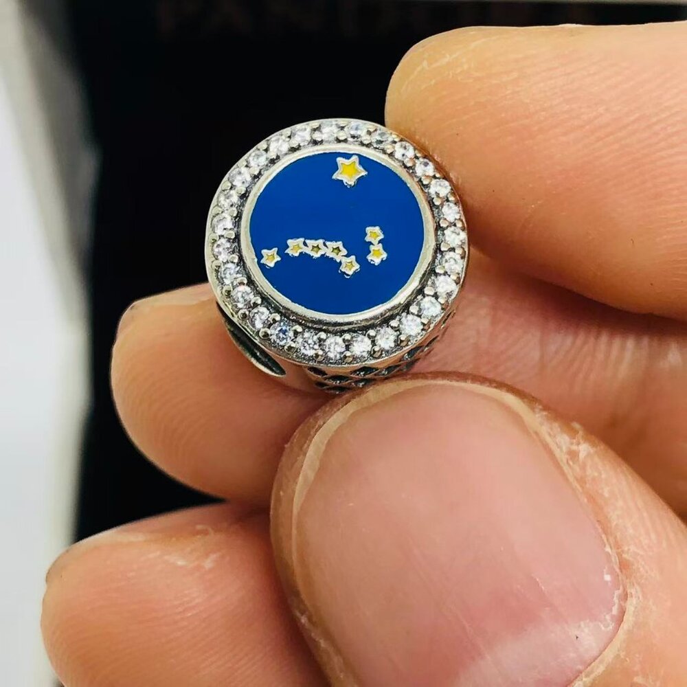 ✨🔥Pandora Alaska Exclusive State Flag Exclusive Moments Button Charm